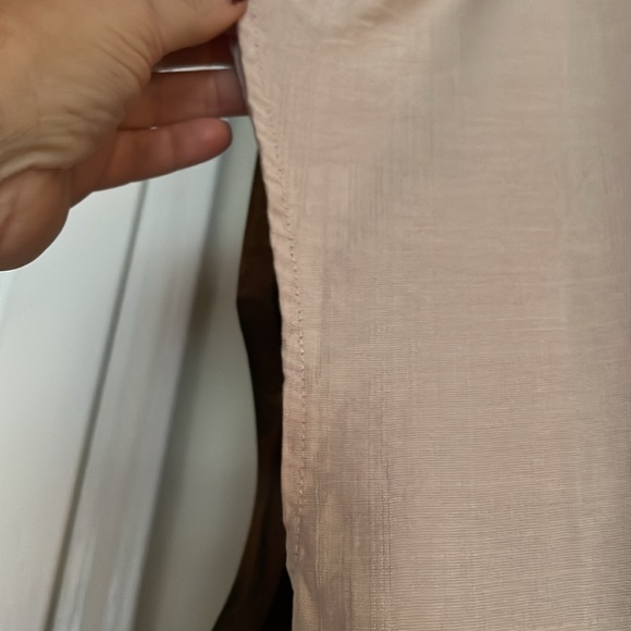 EMERY ROSE Navy/Rust/Tan Contrast Color A-Line Flare Dress, Size 2XL(16), EUC. - Picture 4 of 10